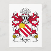 Horton Family Crest Briefkaart (Voorkant)
