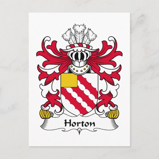 Horton Family Crest Briefkaart (Voorkant)