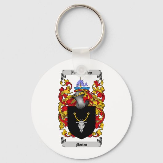 HORTON FAMILY CREST - HORTON COAT OF ARMS SLEUTELHANGER (Voorkant)