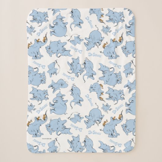 Horton Hears A Who Monkey Patroon Sherpa Deken (Voorkant)