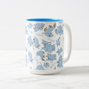 Horton Hears A Who Monkey-patroon Tweekleurige Koffiemok