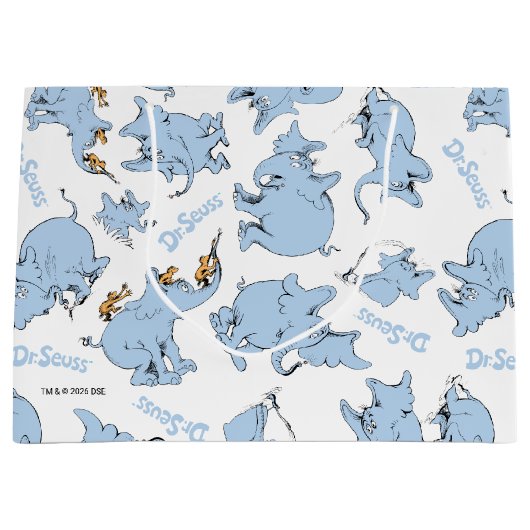 Horton Hears A Who Monkey Pattern Groot Cadeauzakje (Voorkant)