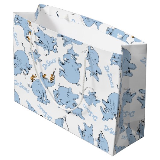 Horton Hears A Who Monkey Pattern Groot Cadeauzakje (Achterkant Gekanteld)