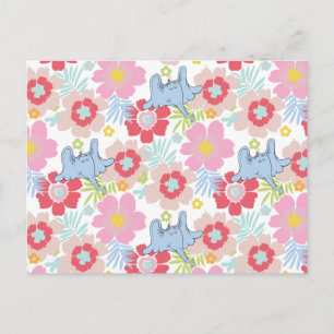 Horton Hears A Who Pastel Bloem Patroon Briefkaart