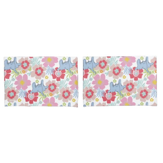 Horton Hears A Who | Pastel Bloem Patroon Kussensloop (Voorkant-Set)