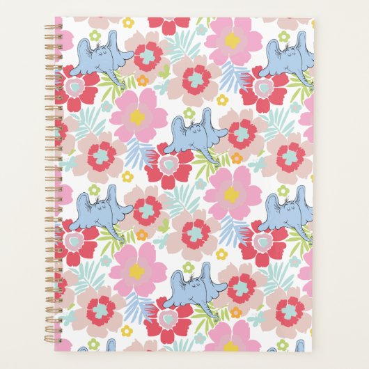 Horton Hears A Who | Pastel Bloem Patroon Planner (Voorkant)