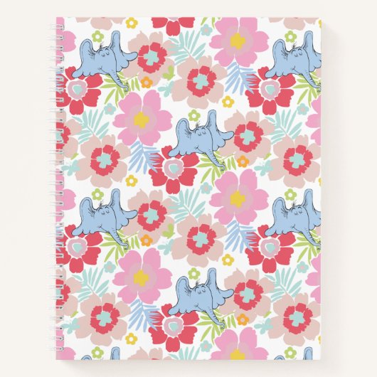 Horton Hears A Who | Pastel Bloemenpatroon Notitieboek (Voorkant)