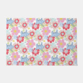 Horton hoort een Who | pastelbloempatroon Deurmat (Voorkant)