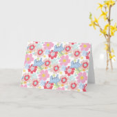 Horton hoort een Who | pastelbloempatroon Kaart (Gele Bloem)