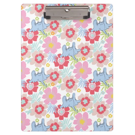 Horton hoort een Who | pastelbloempatroon Klembord (Voorkant)