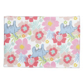 Horton hoort een Who | pastelbloempatroon Kussensloop (Achterkant-Links)