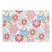 Horton hoort een Who | pastelbloempatroon Kussensloop (Achterkant-Rechts)