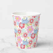 Horton hoort een Who | pastelbloempatroon Papieren Bekers (Links)