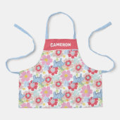 Horton hoort een Who | pastelbloempatroon Schort (Voorkant)