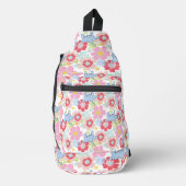 Horton hoort een Who | pastelbloempatroon Sling Bag (Voorkant)