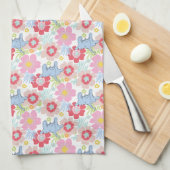 Horton hoort een Who | pastelbloempatroon Theedoek (Quarter Fold)