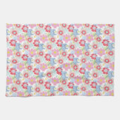 Horton hoort een Who | pastelbloempatroon Theedoek (Horizontaal)