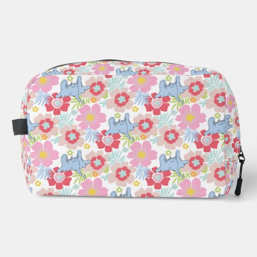 Horton hoort een Who | pastelbloempatroon Toilettasje (Voorkant)