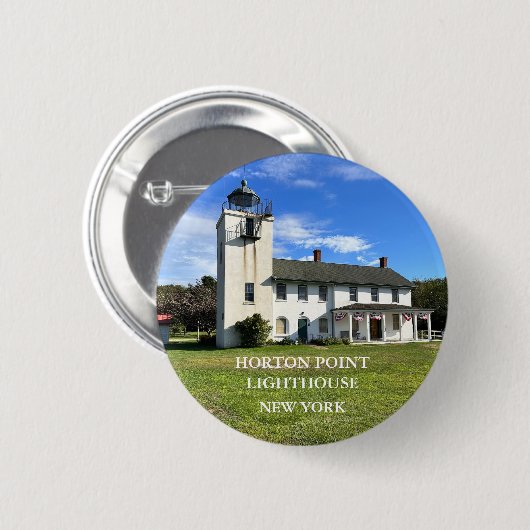 Horton Point Lighthouse, New York Button (Voorkant /achterkant)