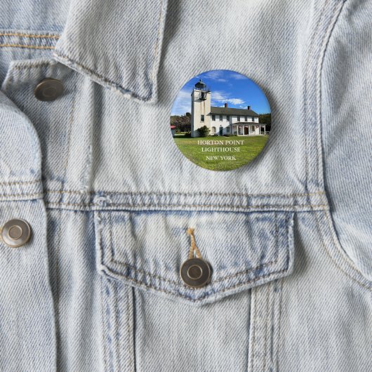Horton Point Lighthouse, New York Button (In situ)
