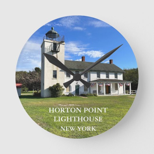 Horton Point Lighthouse, New York  Ronde Klok (Voorkant)