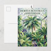 Hortus Botanicus Amsterdam Nederland Briefkaart (Voorkant / Achterkant)