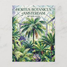Hortus Botanicus Amsterdam Nederland Briefkaart