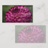 Hortus - Dahlia Visitekaartje (Voorkant / Achterkant)