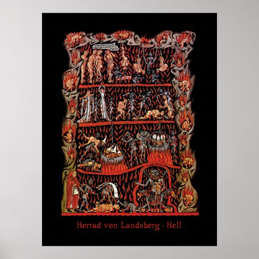 Hortus Deliciarum Hell Poster (Voorkant)
