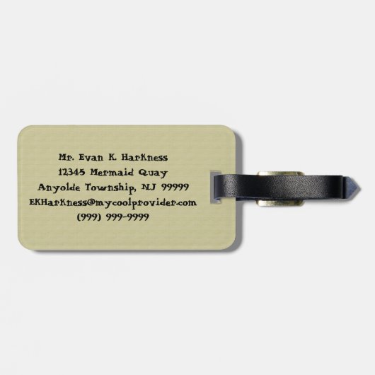 Horus Bagagelabel (Achterkant horizontaal)