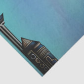 Horus de Egyptische valkengod Tissuepapier (Detail)