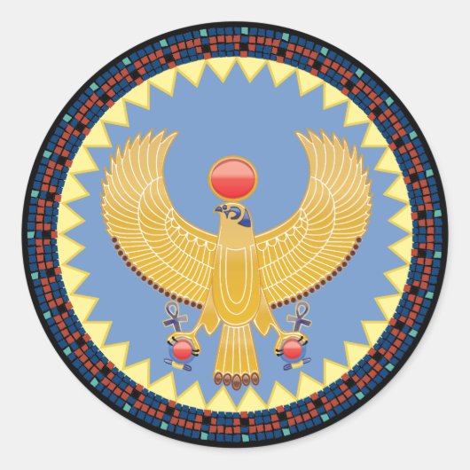 Horus, de koningsgod in het Oude Egypte Sticker (Voorkant)