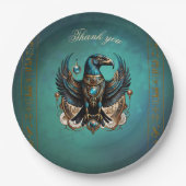 Horus de valkengod. papieren bordje (Voorkant)