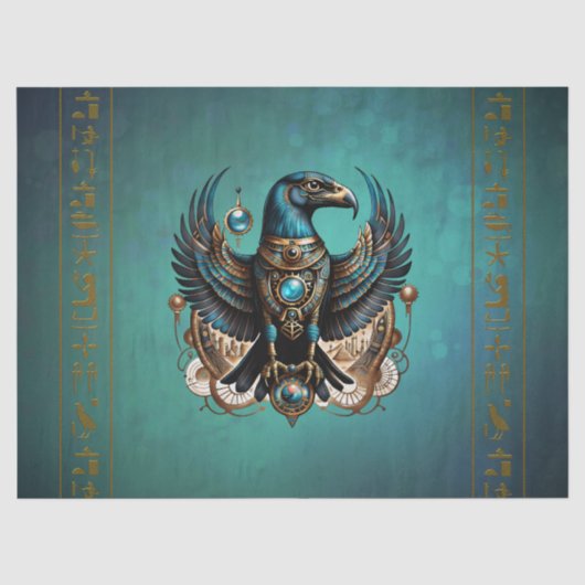 Horus de valkengod. tissuepapier (Voorkant)
