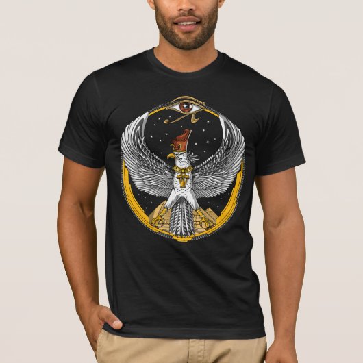 Horus Egyptian Falcon God T-shirt (Voorkant)