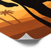 Horus Egyptian God Desert Sunset Poster Art (Hoek)