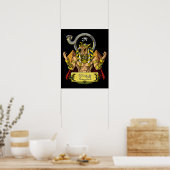 Horus Egyptian God Ra Pyramids Ancient Mythology Poster (Keuken)