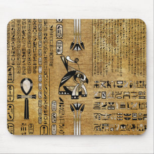Horus - Egyptische Hor - Gold en Pearl Muismat
