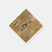 Horus - Egyptische Hor - Gold en Pearl Servet (Hoek)