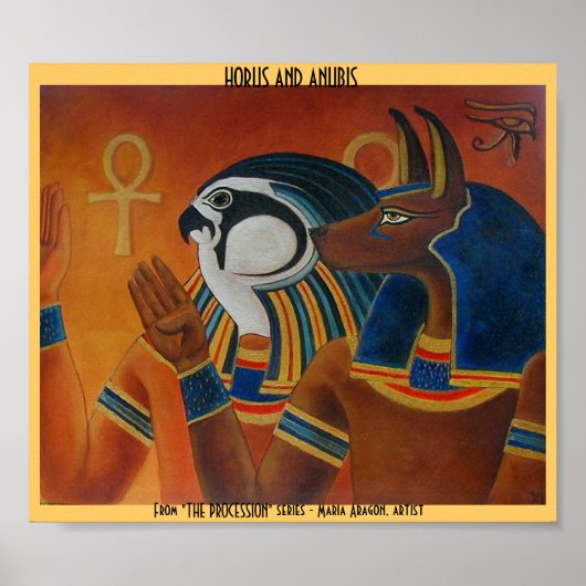 Horus en Anubis Poster (Voorkant)