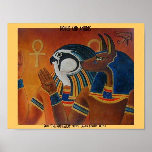 Horus en Anubis Poster (Voorkant)