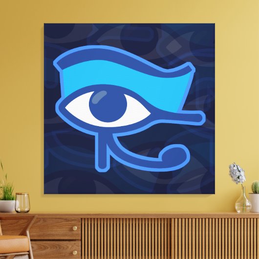 Horus Eye Canvas Afdruk (Insitu (Woonkamer))