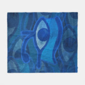 Horus Eye Fleece Deken (Voorkant (Horizontaal))