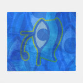 Horus Eye Fleece Deken (Voorkant (Horizontaal))
