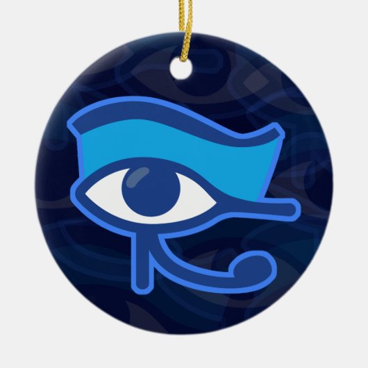 Horus Eye Keramisch Ornament (Voorkant)