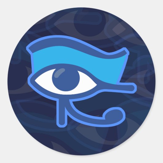 Horus Eye Ronde Sticker (Voorkant)