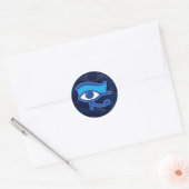 Horus Eye Ronde Sticker (Envelop)