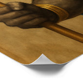 Horus Falcon God Egyptisch Poster Kunst (Hoek)