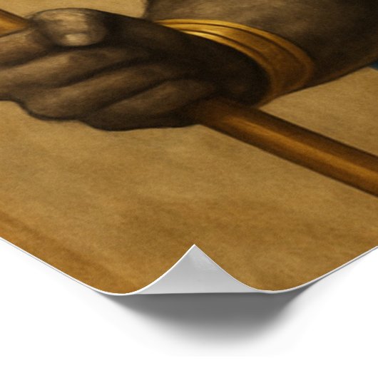 Horus Falcon God Egyptisch Poster Kunst (Hoek)