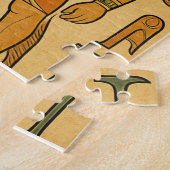 Horus Falcon God Oude Egypte Puzzel Kunst (Zijkant)